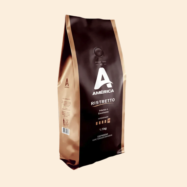 Café Torrado em Grãos America Ristretto 1kg
