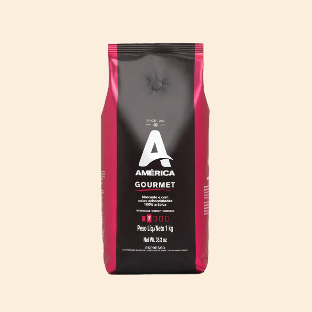 Café Torrado em Grãos América Gourmet - 1kg