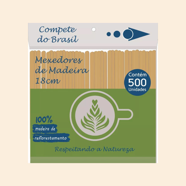 Agitador de madera 18cm - 500 un