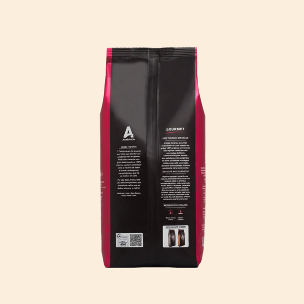 Café Torrado em Grãos América Gourmet - 1kg