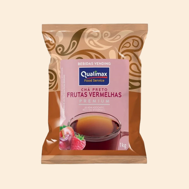 Chá Preto Sabor Frutas Vermelhas Qualimax 1kg