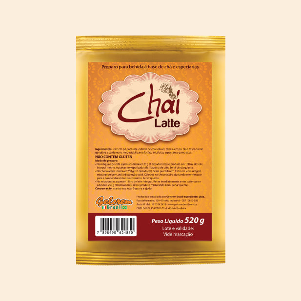 Chá Chai Latte Gelcrem 520g