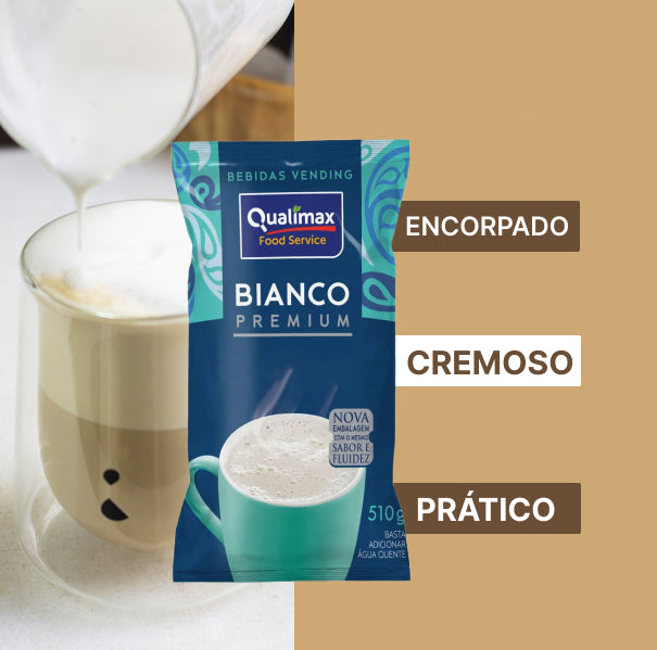 Bebida de leche en polvo Qualimax Bianco sin azúcar