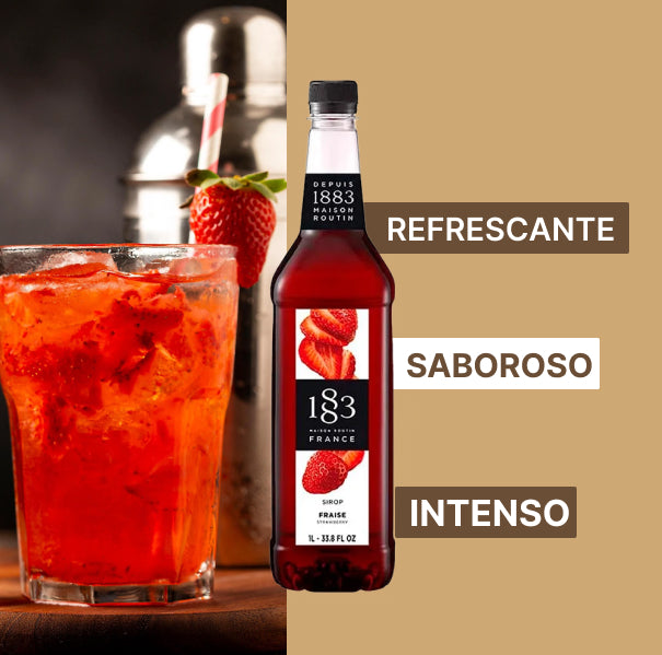 Xarope Sabor Morango 1883 1L