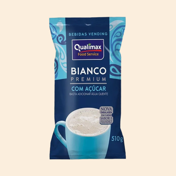 Bebida de leche en polvo Qualimax Bianco con azúcar